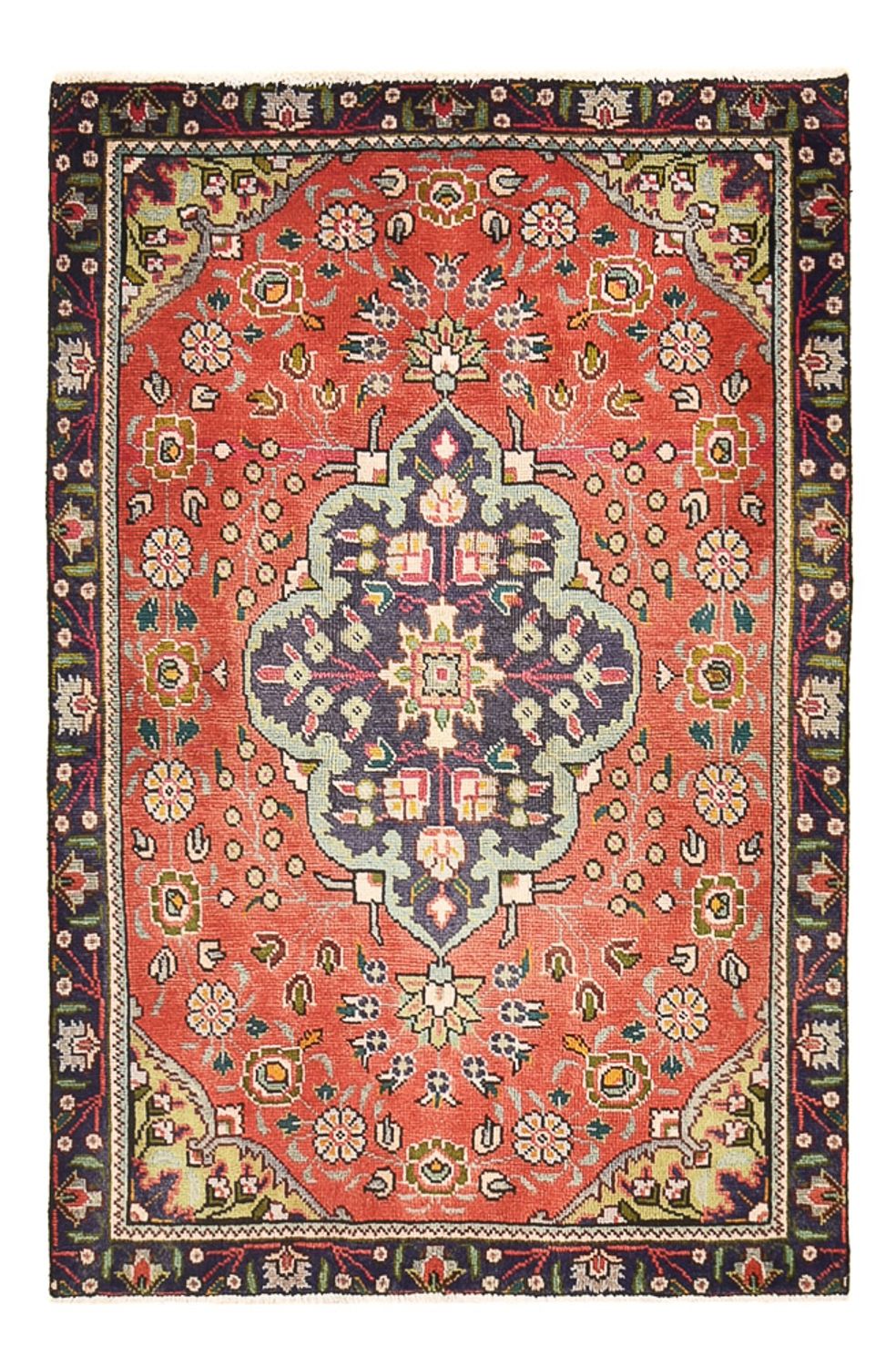 Perserteppich - Täbriz - 141 x 90 cm - hellrot