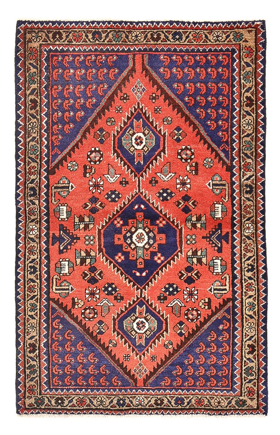 Perserteppich - Nomadic - 148 x 97 cm - mehrfarbig