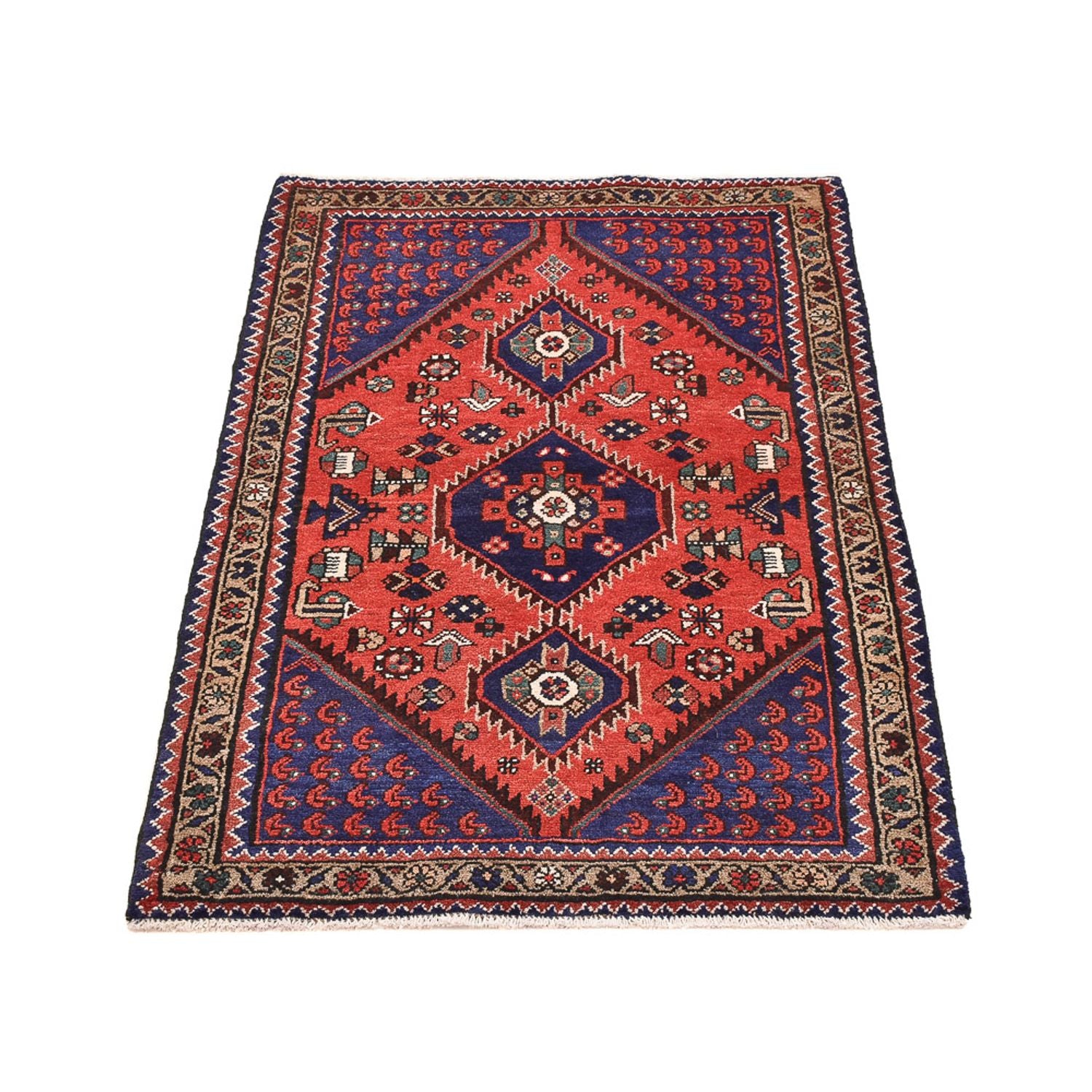 Perserteppich - Nomadic - 148 x 97 cm - mehrfarbig