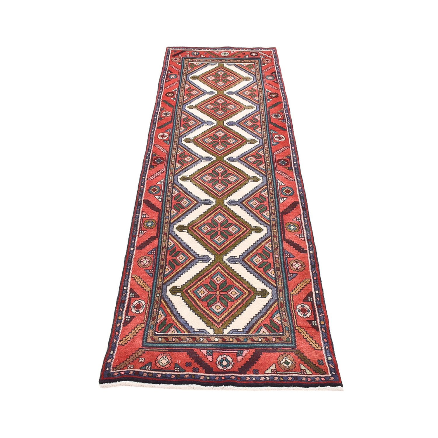 Läufer Perser - Nomadic - 288 x 75 cm - dunkelrot