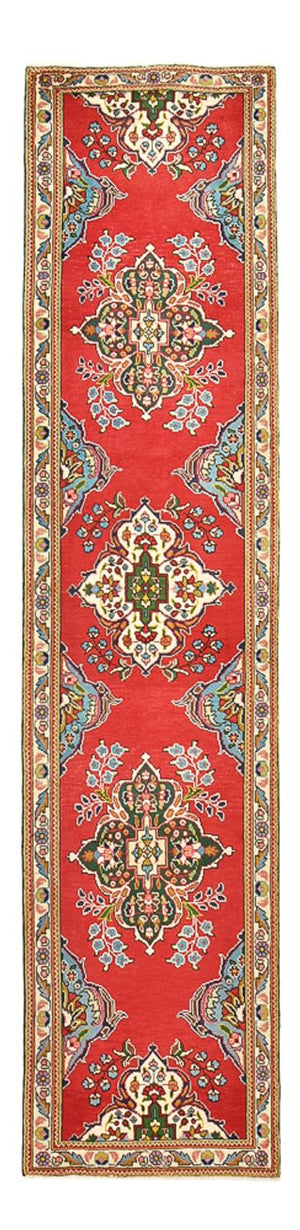 Läufer Perser - Täbriz - 343 x 80 cm - rot