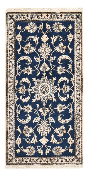 Perserteppich - Nain - 138 x 67 cm - dunkelblau