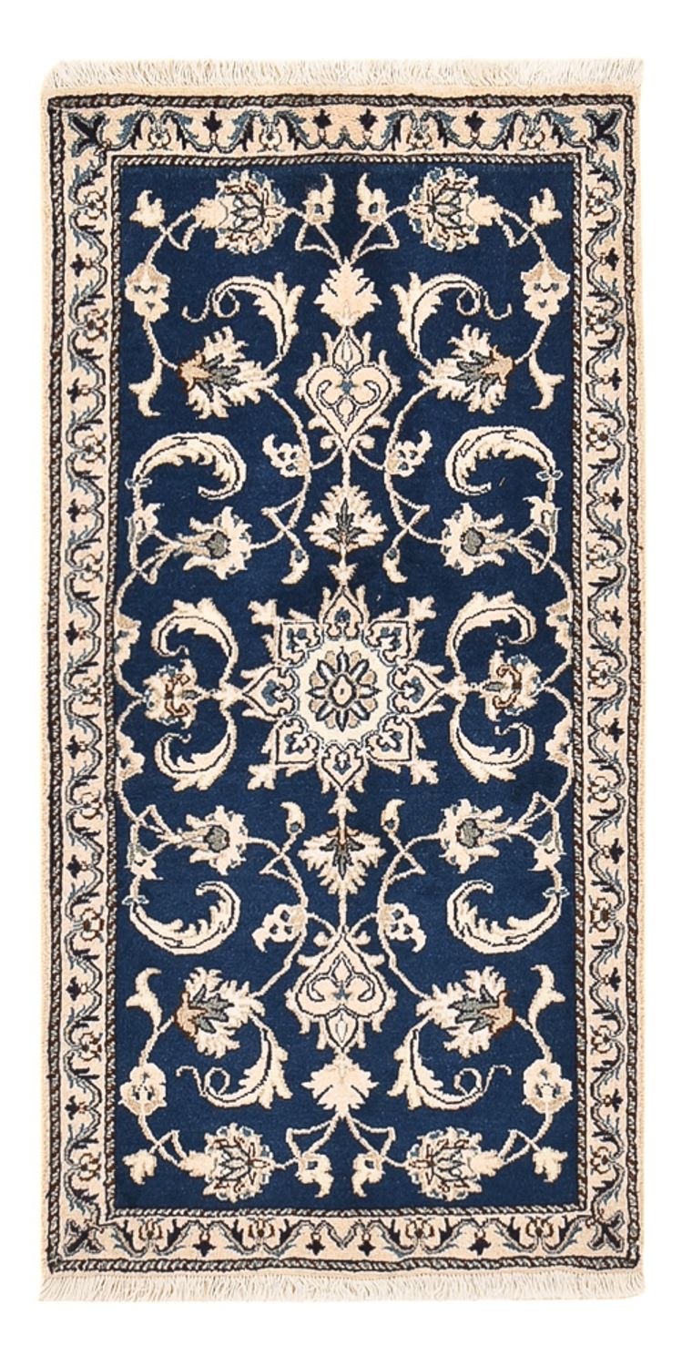 Perserteppich - Nain - 138 x 67 cm - dunkelblau