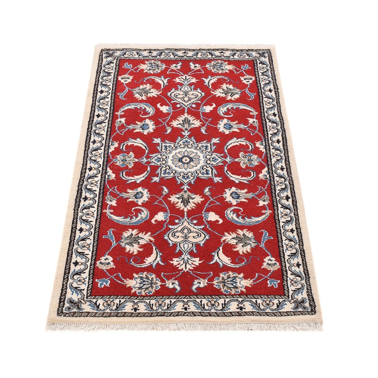 Perserteppich - Nain - 139 x 71 cm - rot