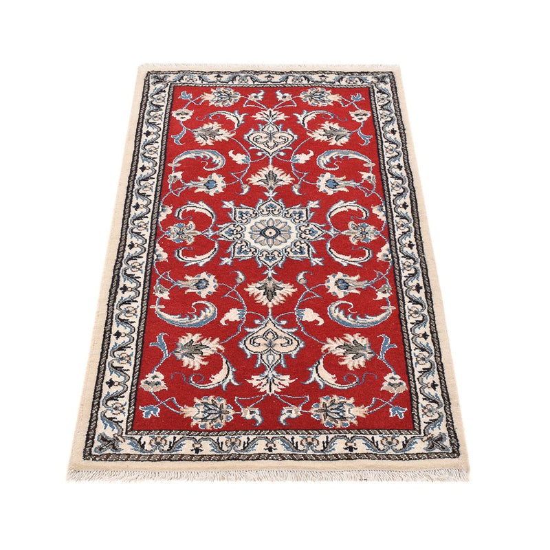Perserteppich - Nain - 139 x 71 cm - rot