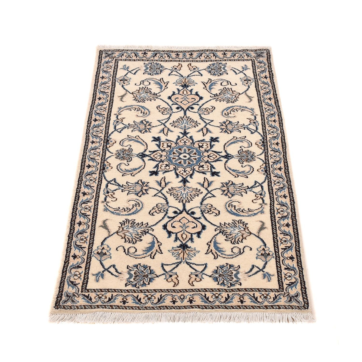 Perserteppich - Nain - 139 x 69 cm - creme
