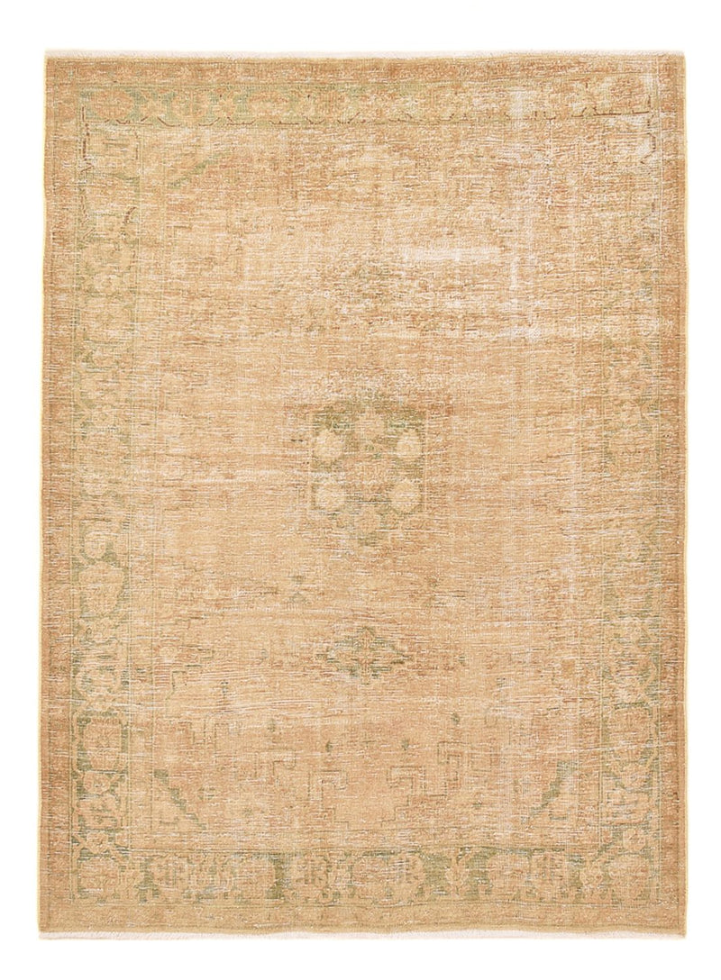 Vintage Teppich - 206 x 145 cm - dunkelbeige