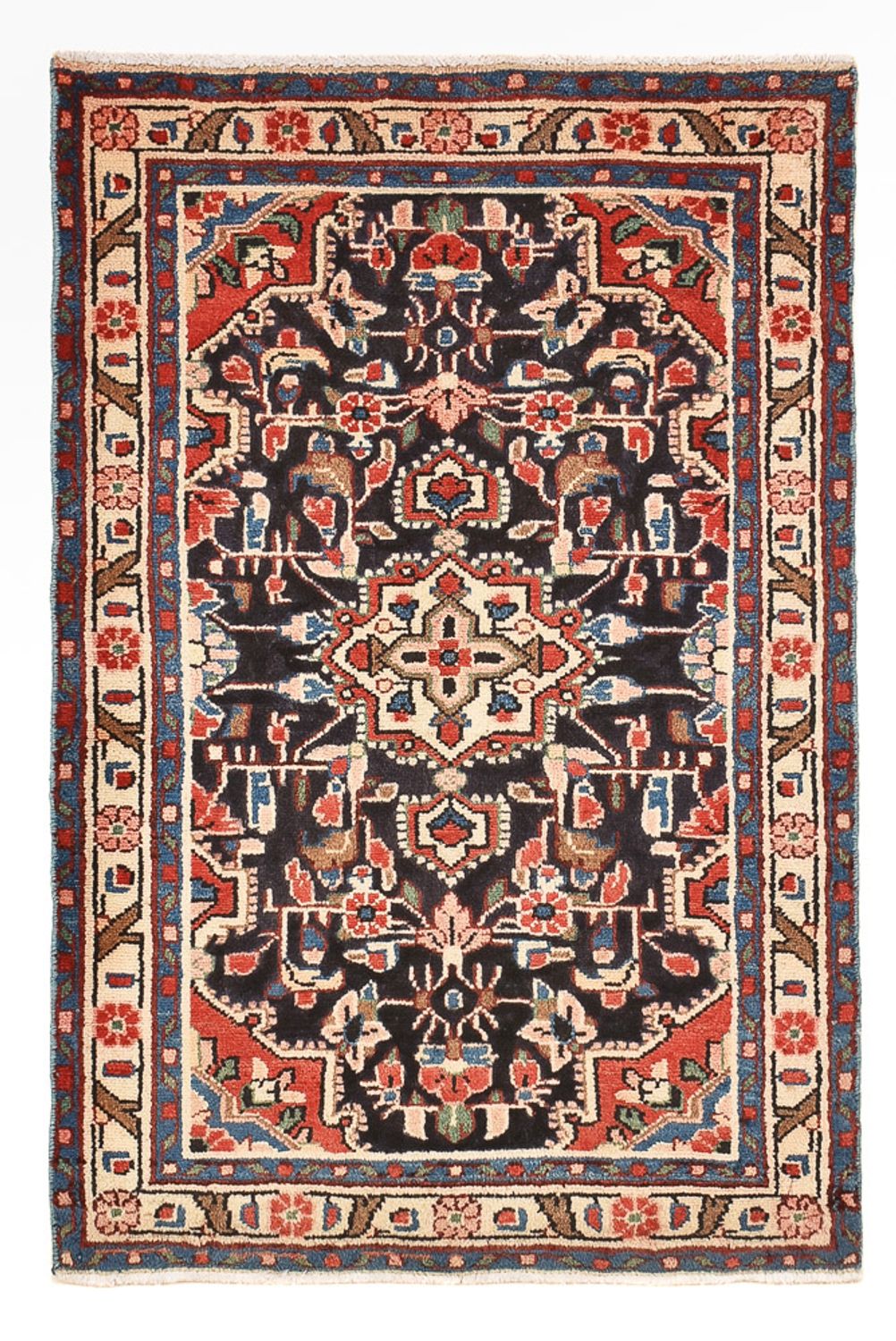 Perserteppich - Nomadic - 96 x 65 cm - dunkelblau