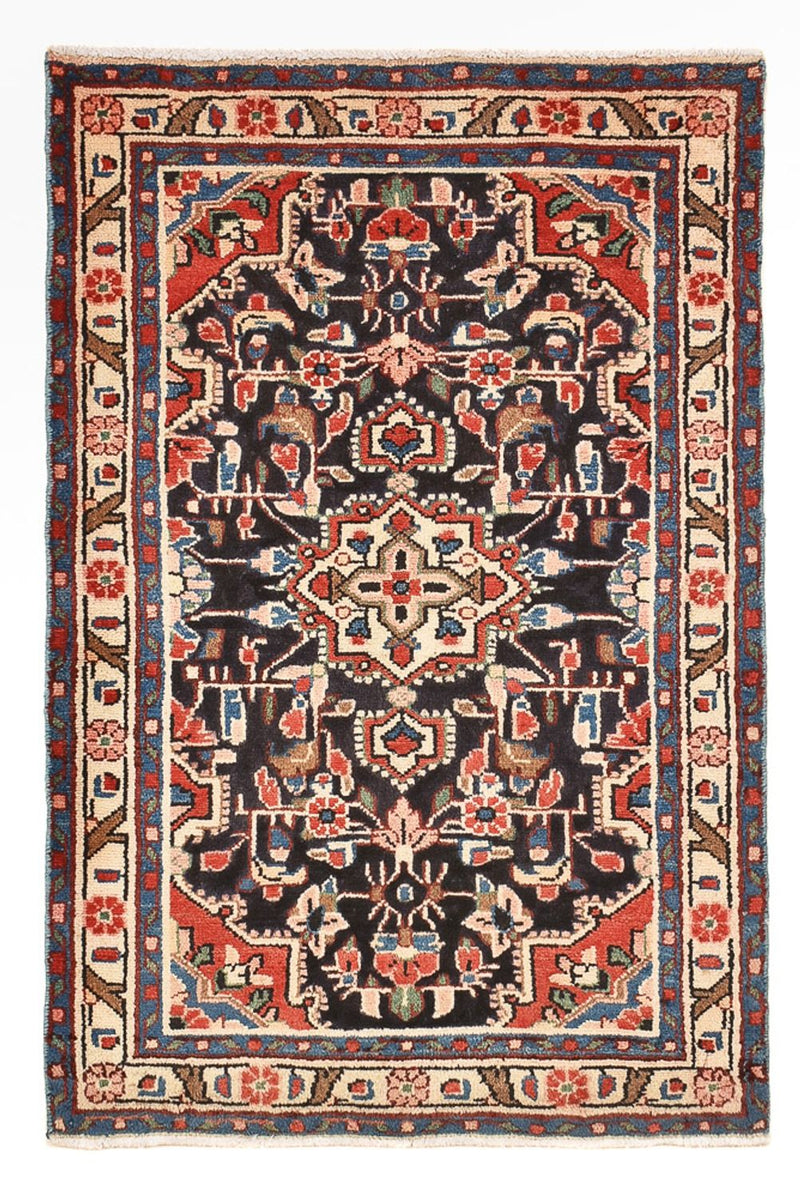 Perserteppich - Nomadic - 96 x 65 cm - dunkelblau