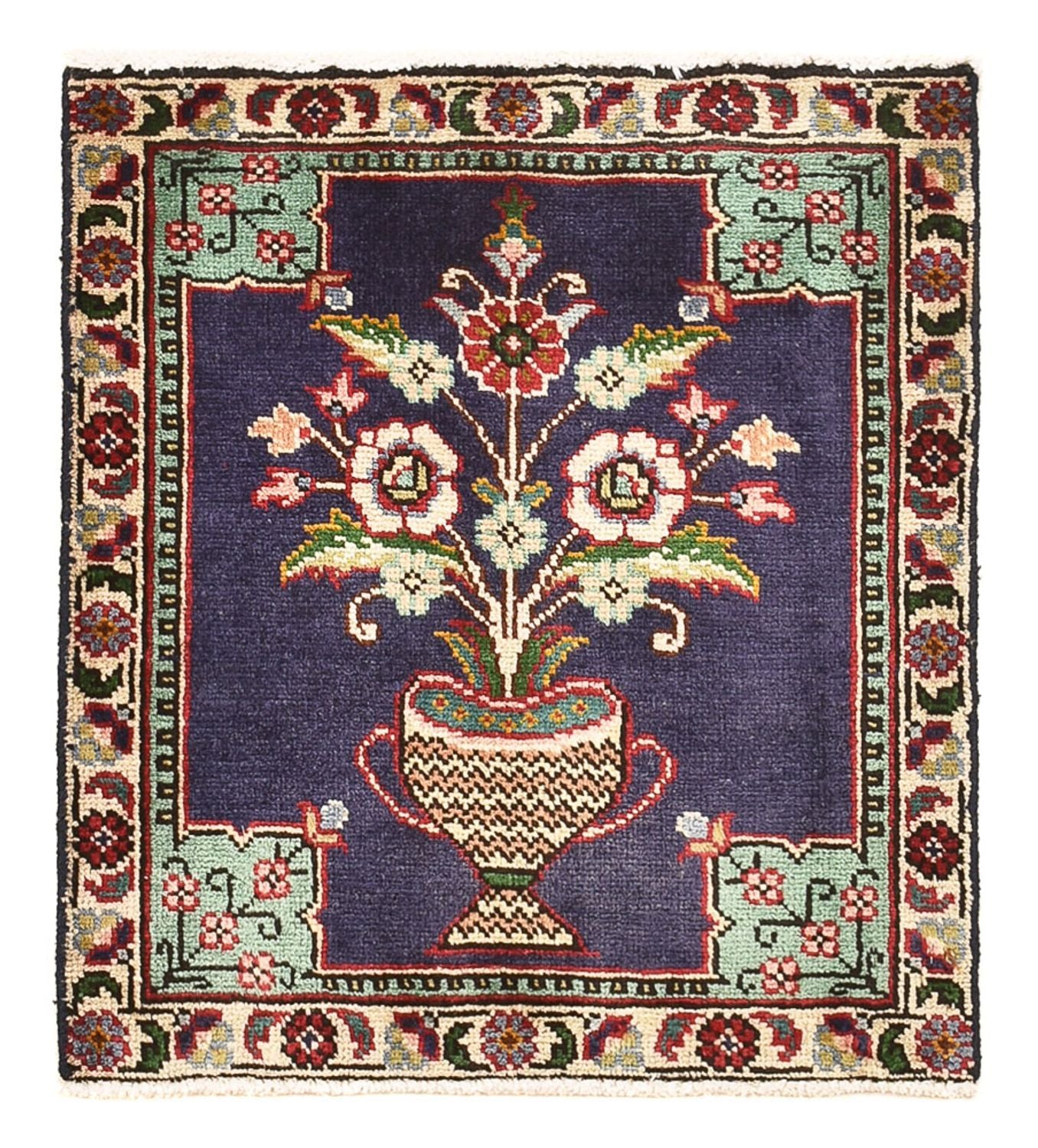 Perserteppich - Nomadic - 60 x 54 cm - mehrfarbig