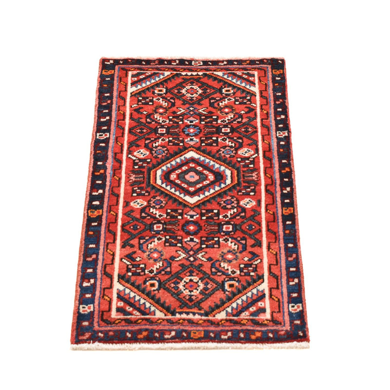 Perserteppich - Nomadic - 93 x 49 cm - dunkelrot