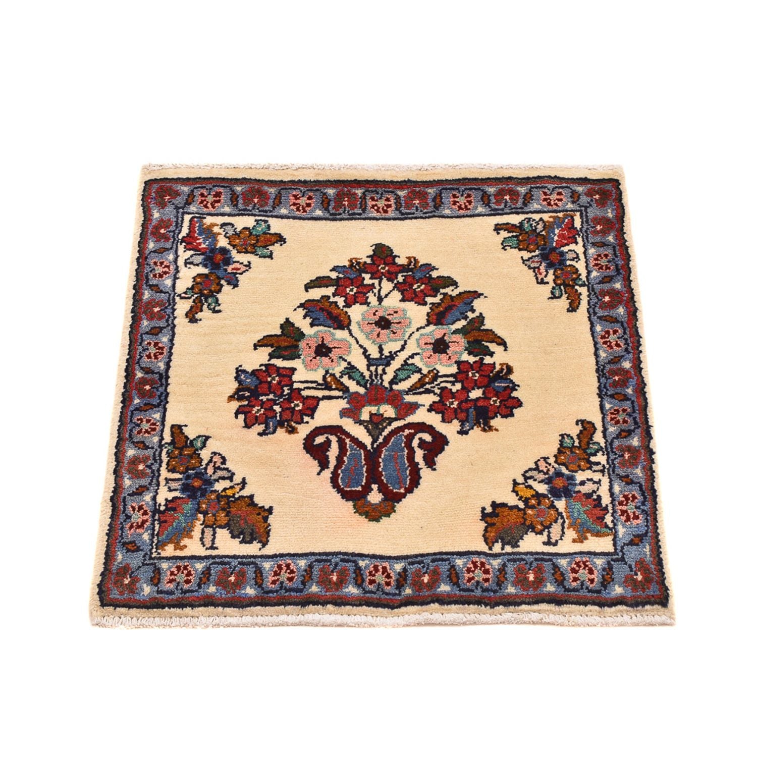 Perserteppich - Nomadic - 51 x 51 cm - mehrfarbig