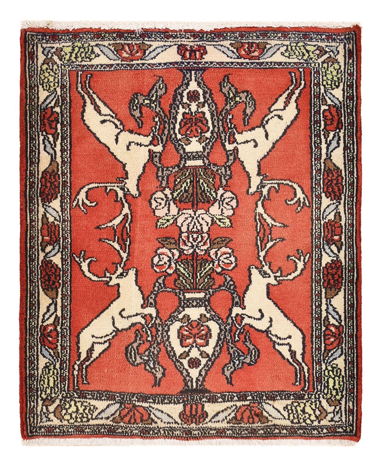 Perserteppich - Nomadic - 78 x 67 cm - rot