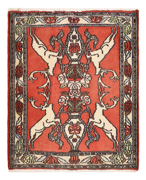 Perserteppich - Nomadic - 78 x 67 cm - rot