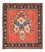 Perserteppich - Nomadic - 55 x 49 cm - rot