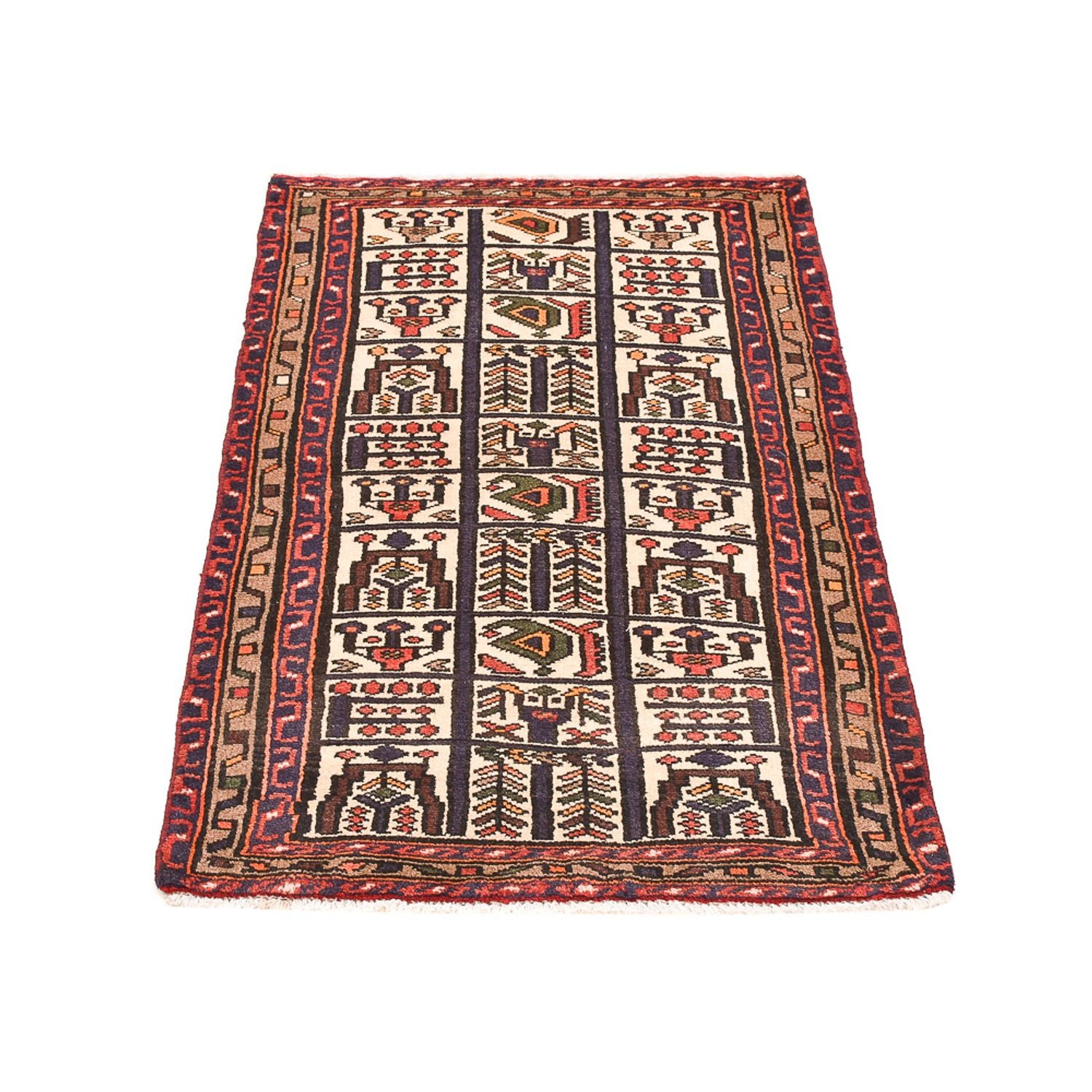 Perserteppich - Nomadic - 122 x 74 cm - mehrfarbig