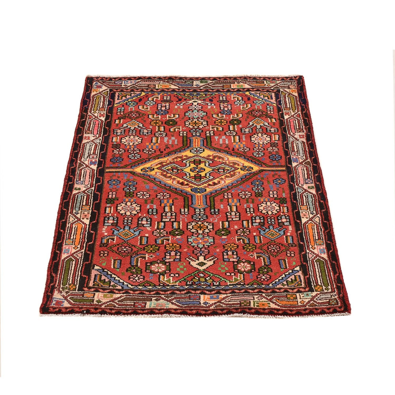 Perserteppich - Nomadic - 105 x 80 cm - rot