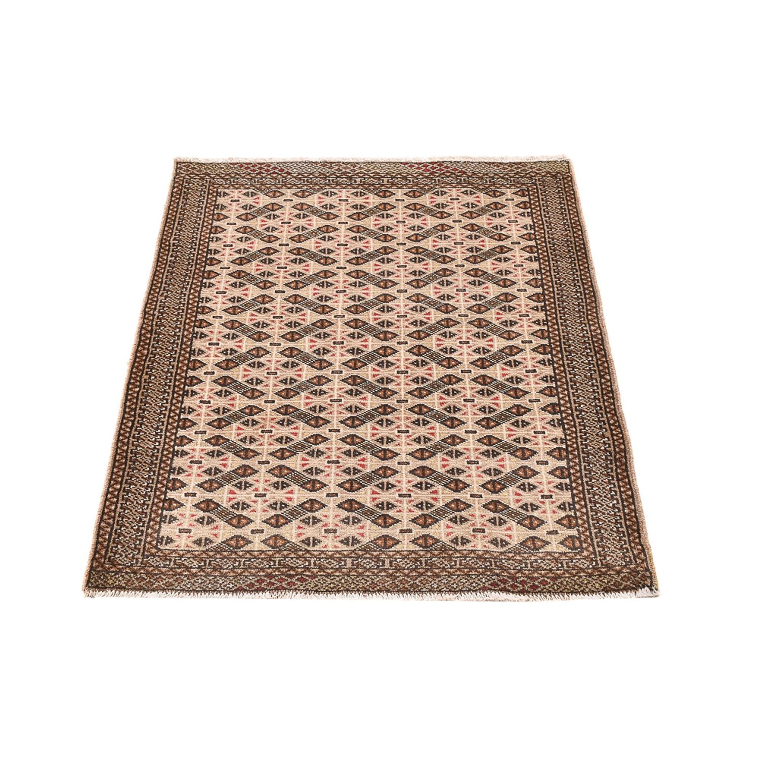 Turkaman Teppich - 117 x 84 cm - sand