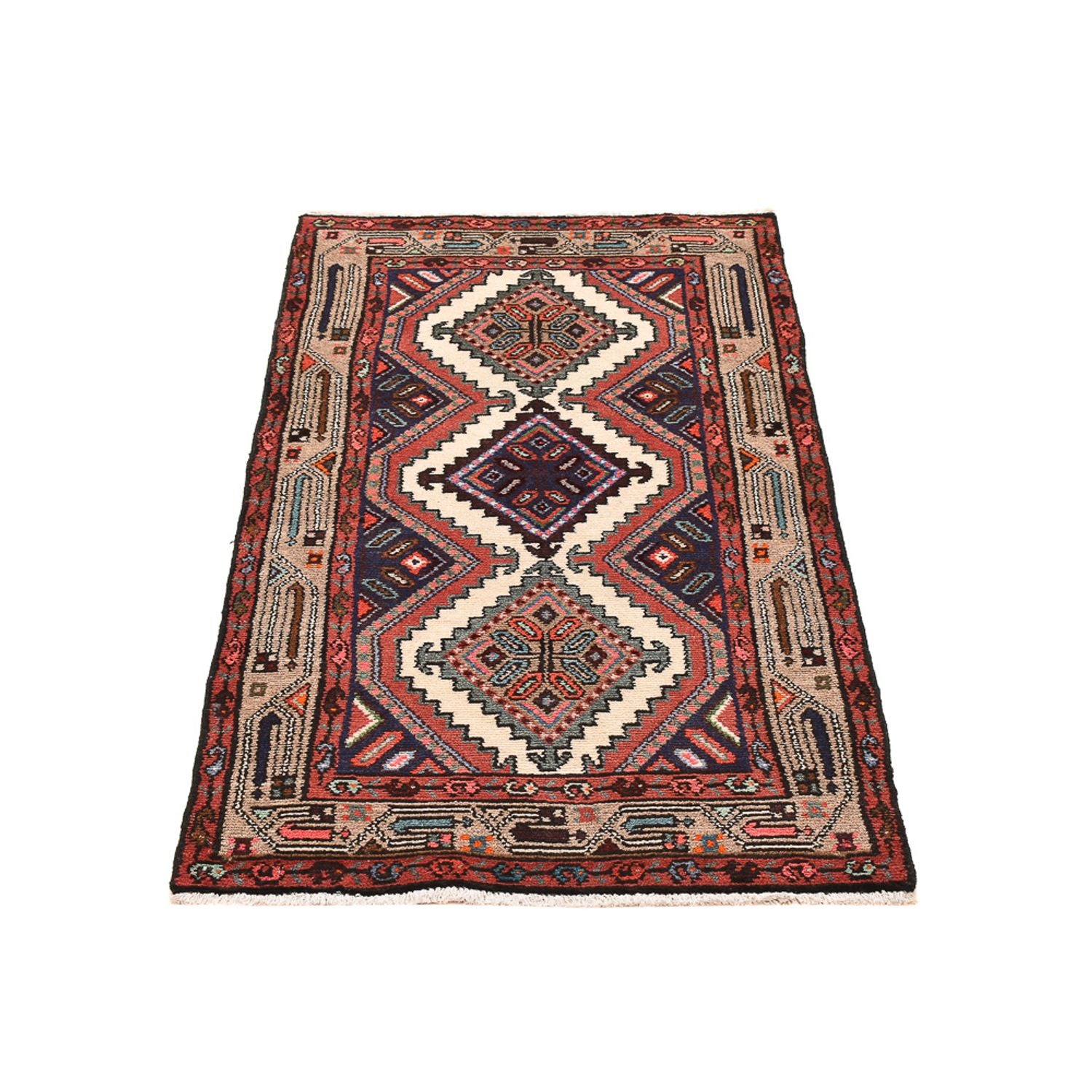 Perserteppich - Nomadic - 130 x 74 cm - mehrfarbig