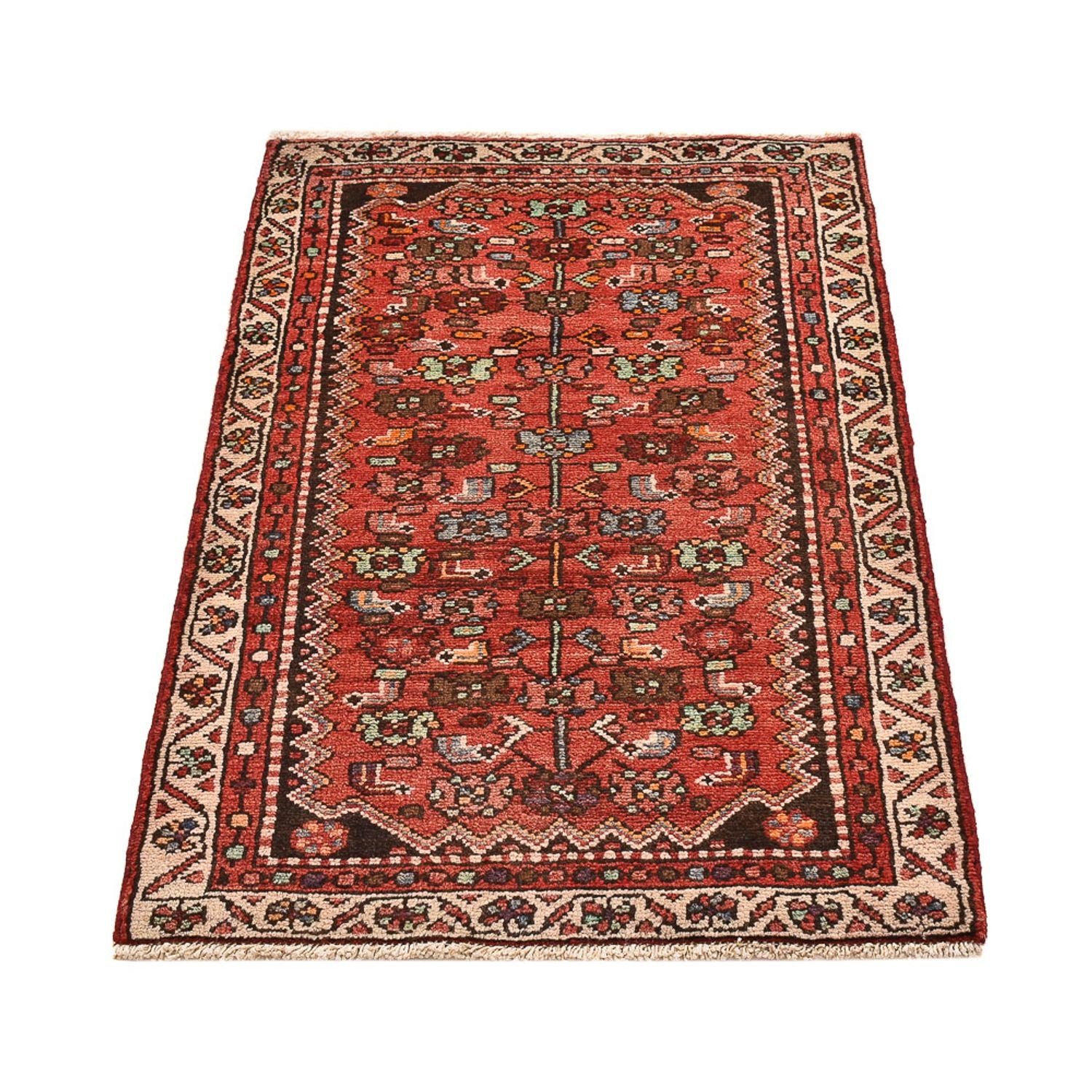 Perserteppich - Nomadic - 110 x 67 cm - hellrot