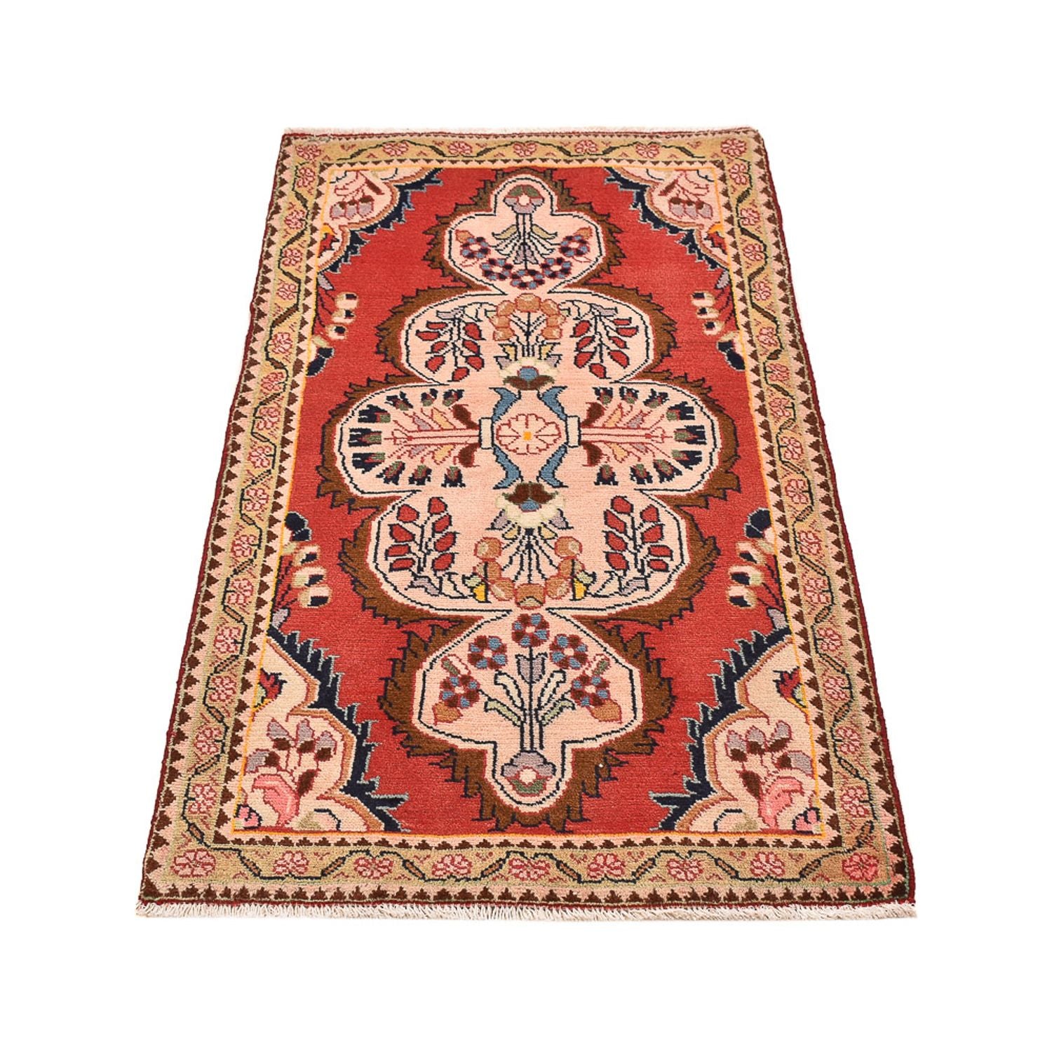 Perserteppich - Nomadic - 131 x 73 cm - rot