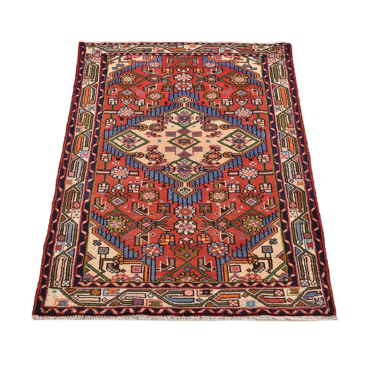 Perserteppich - Nomadic - 134 x 81 cm - rot