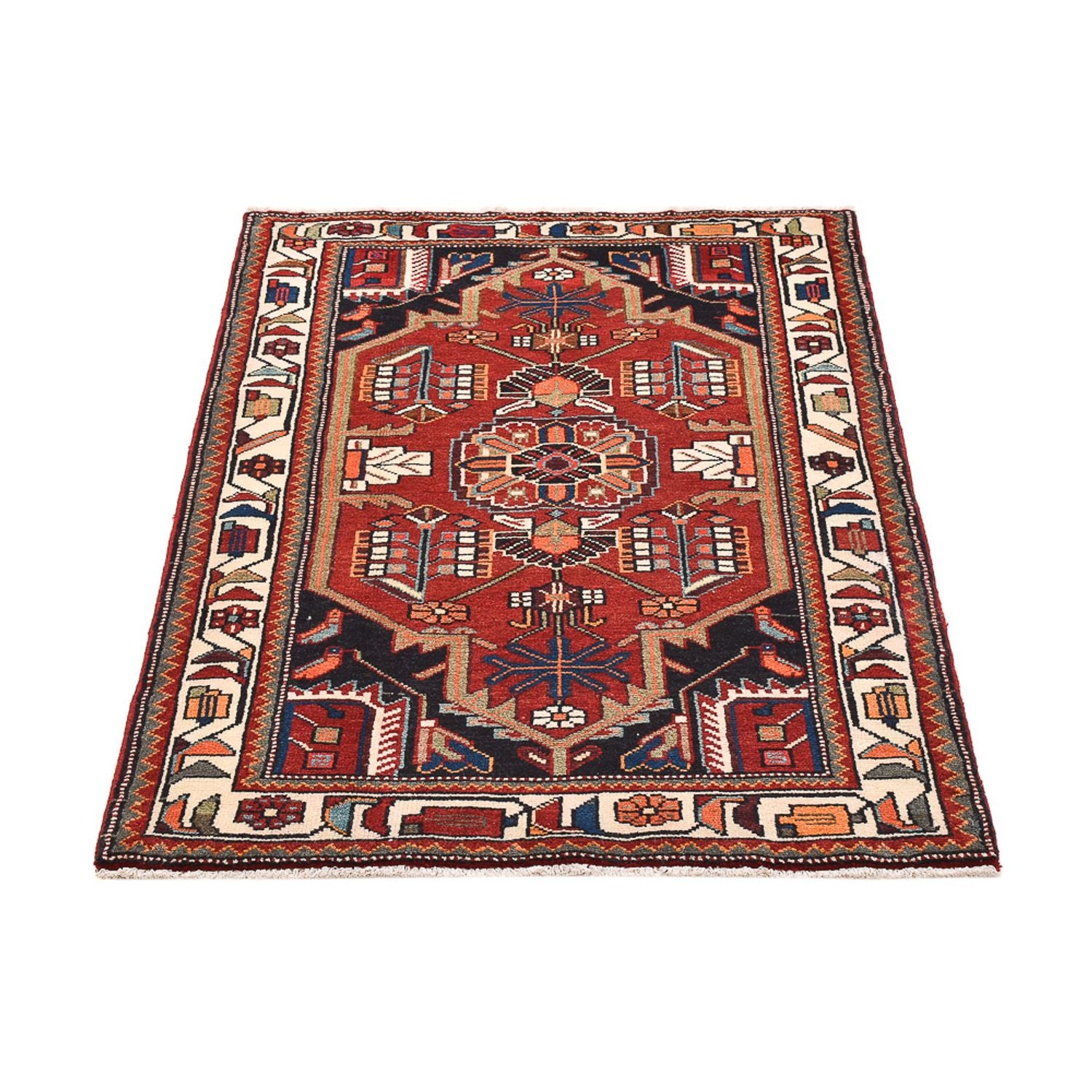 Perserteppich - Nomadic - 137 x 92 cm - rot