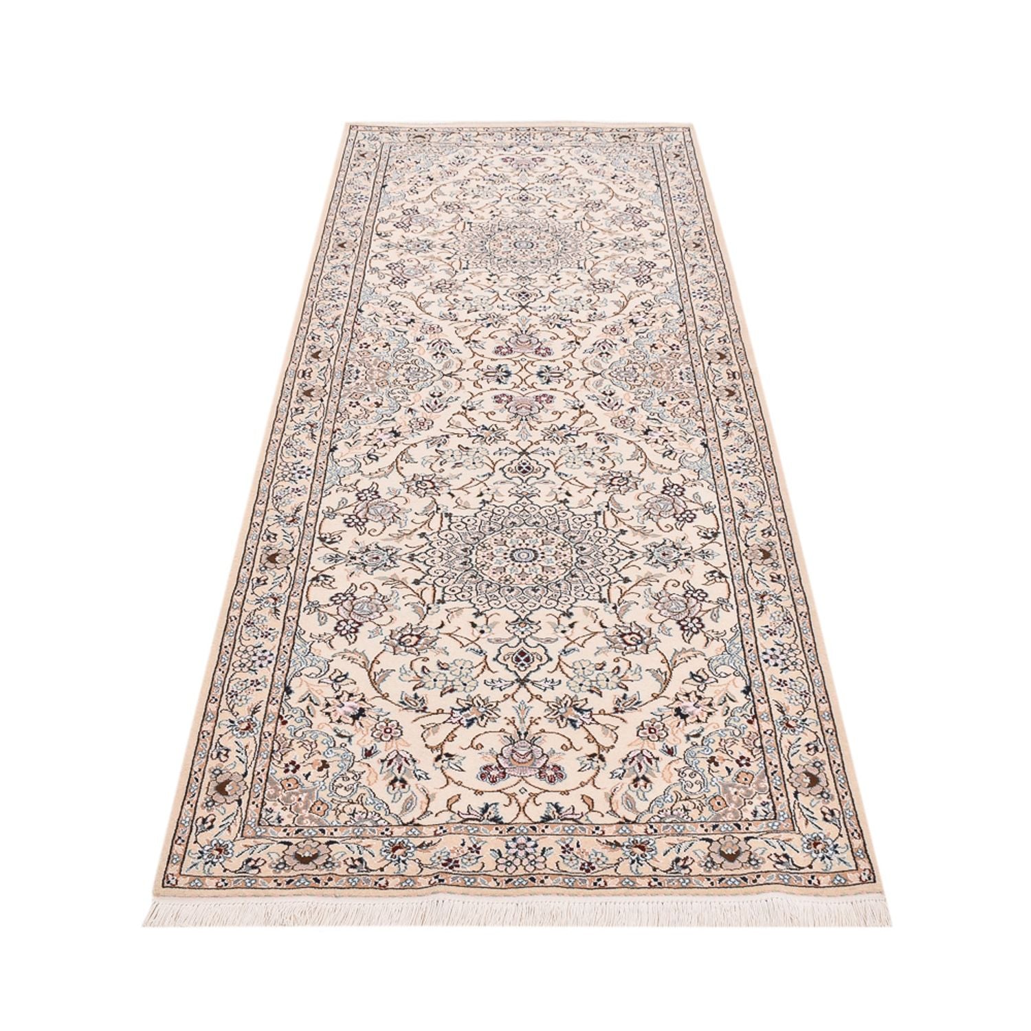 Läufer Perser - Nain - Royal - 241 x 92 cm - creme