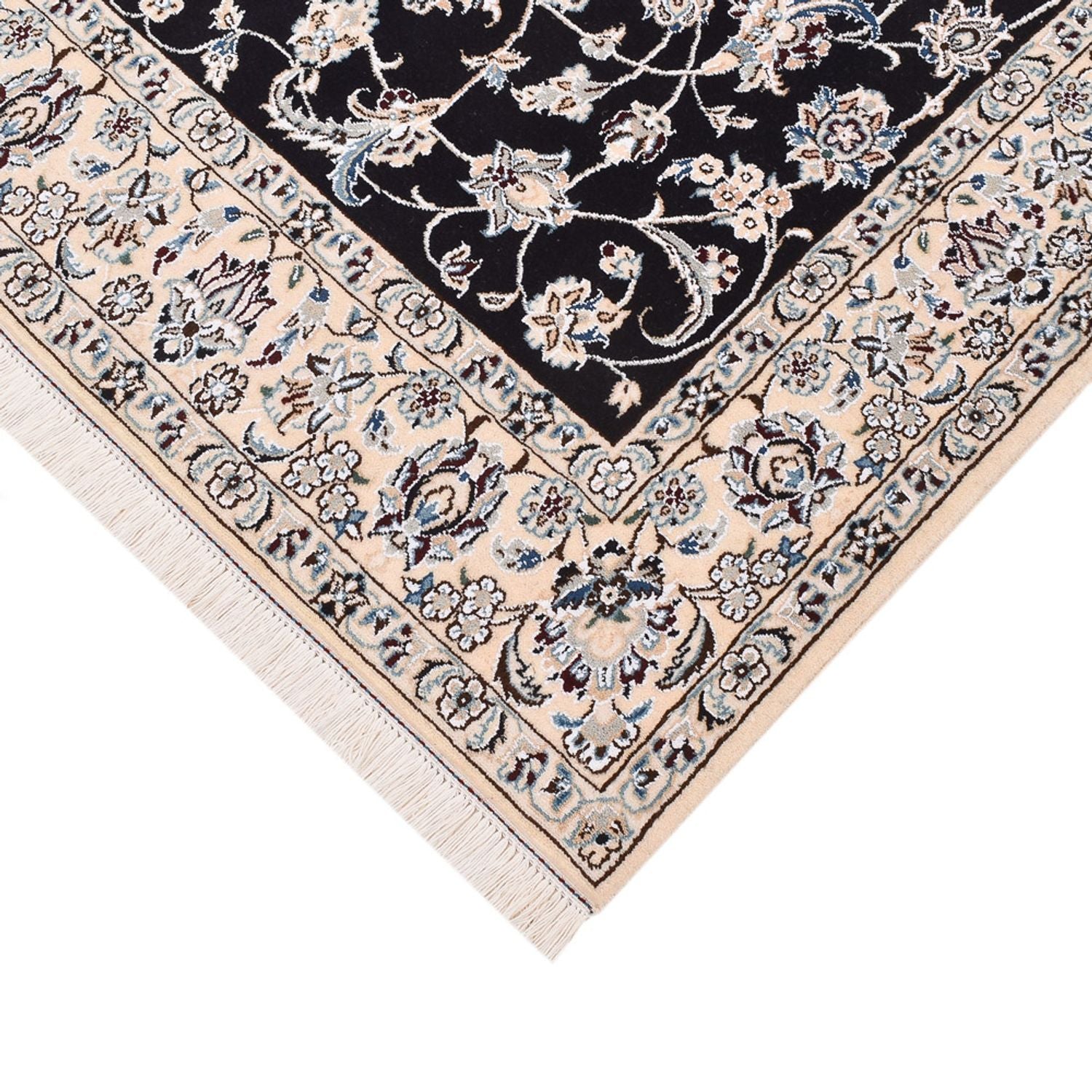 Perserteppich - Nain - Royal - 194 x 147 cm - dunkelblau