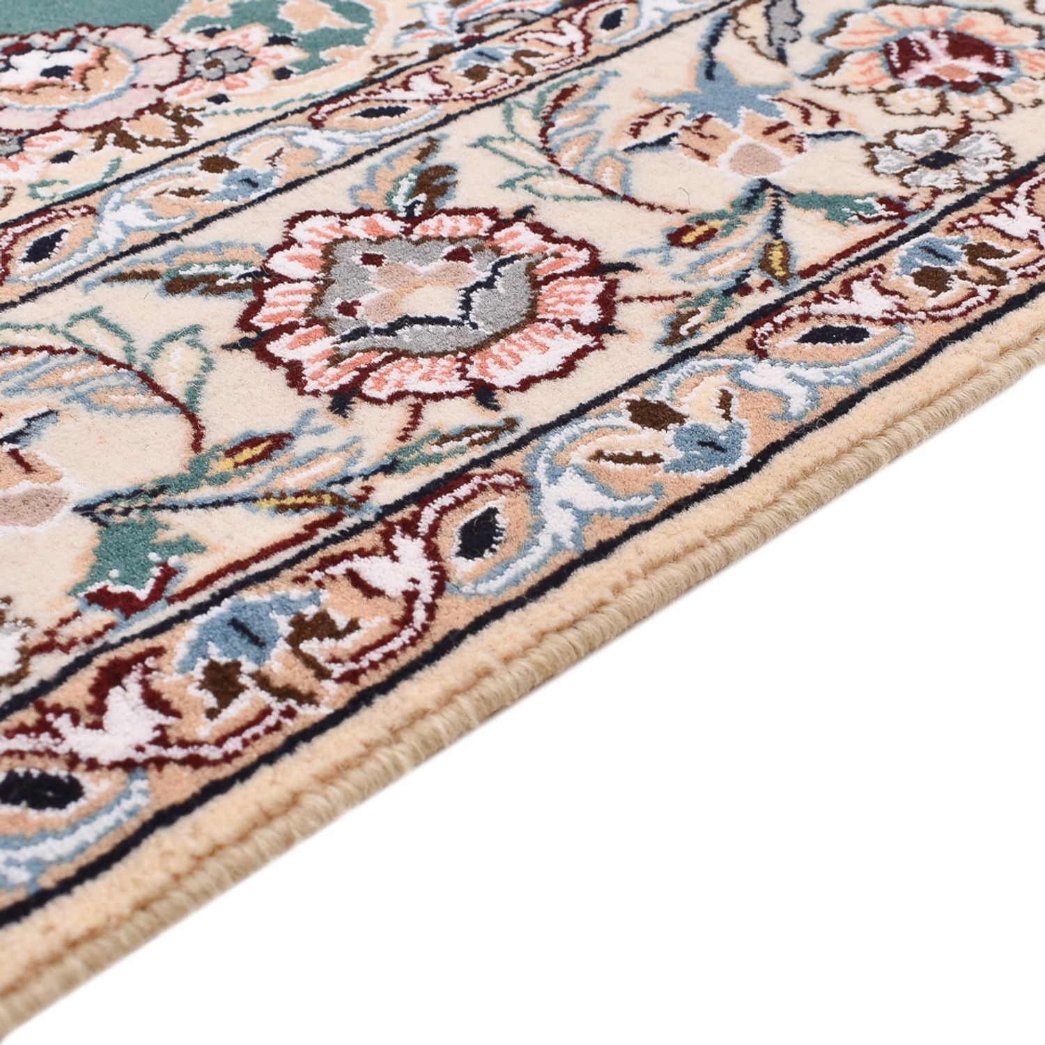 Perserteppich - Nain - Royal - 203 x 127 cm - grün