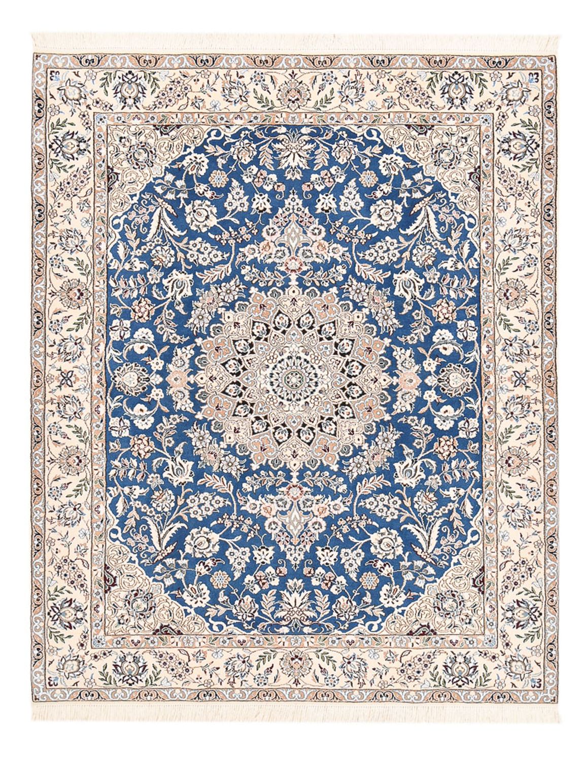 Perserteppich - Nain - Royal - 201 x 155 cm - blau