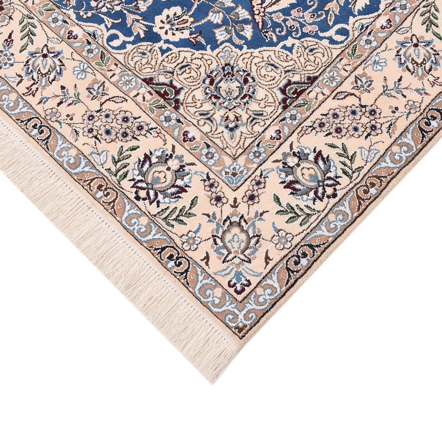 Perserteppich - Nain - Royal - 201 x 155 cm - blau