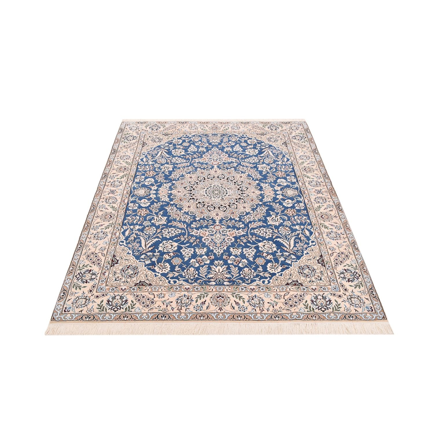 Perserteppich - Nain - Royal - 201 x 155 cm - blau