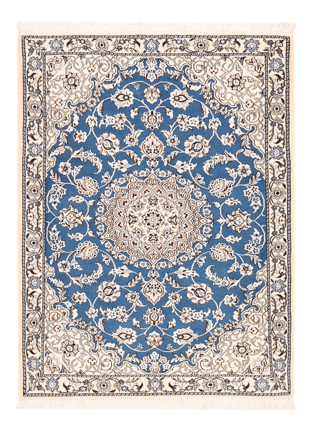 Perserteppich - Nain - Royal - 127 x 90 cm - blau