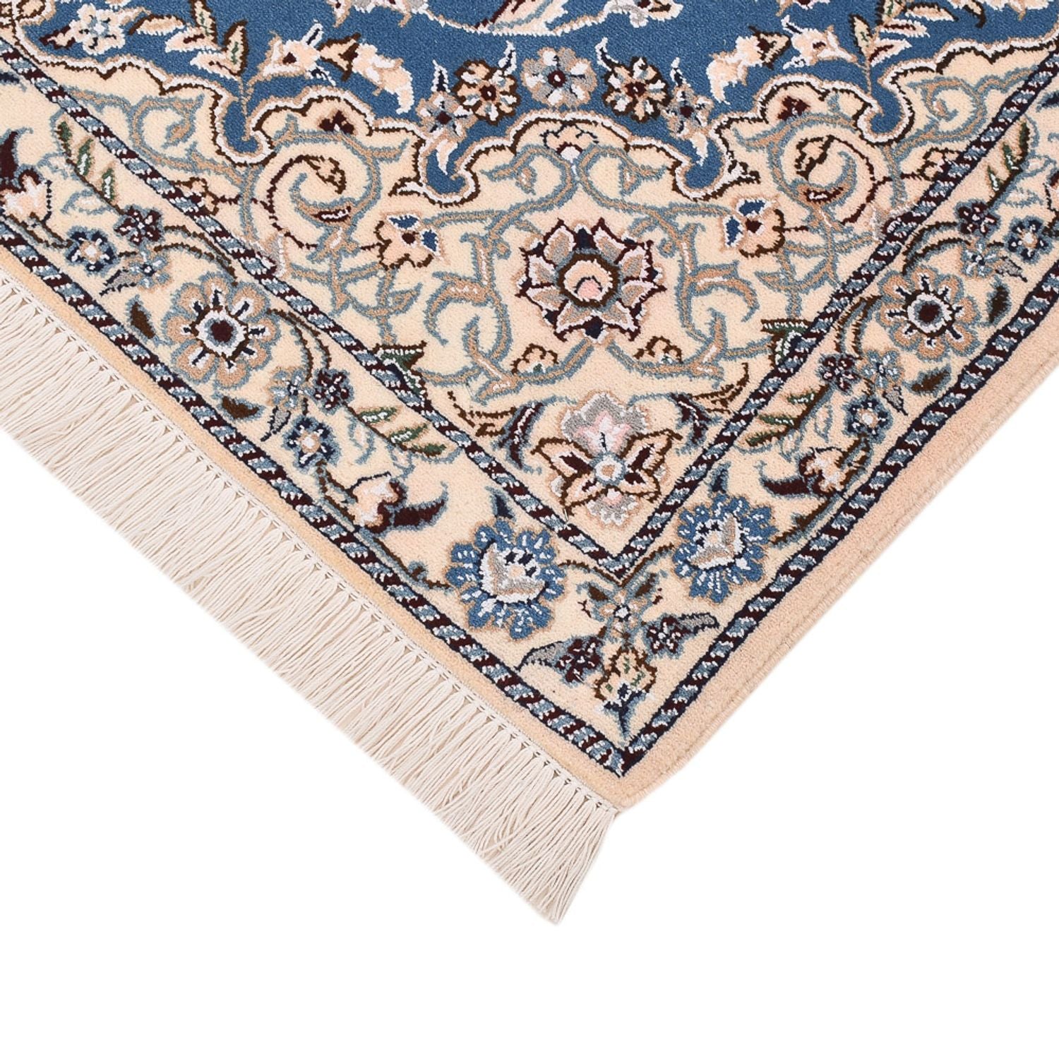 Perserteppich - Nain - Royal - 127 x 90 cm - blau
