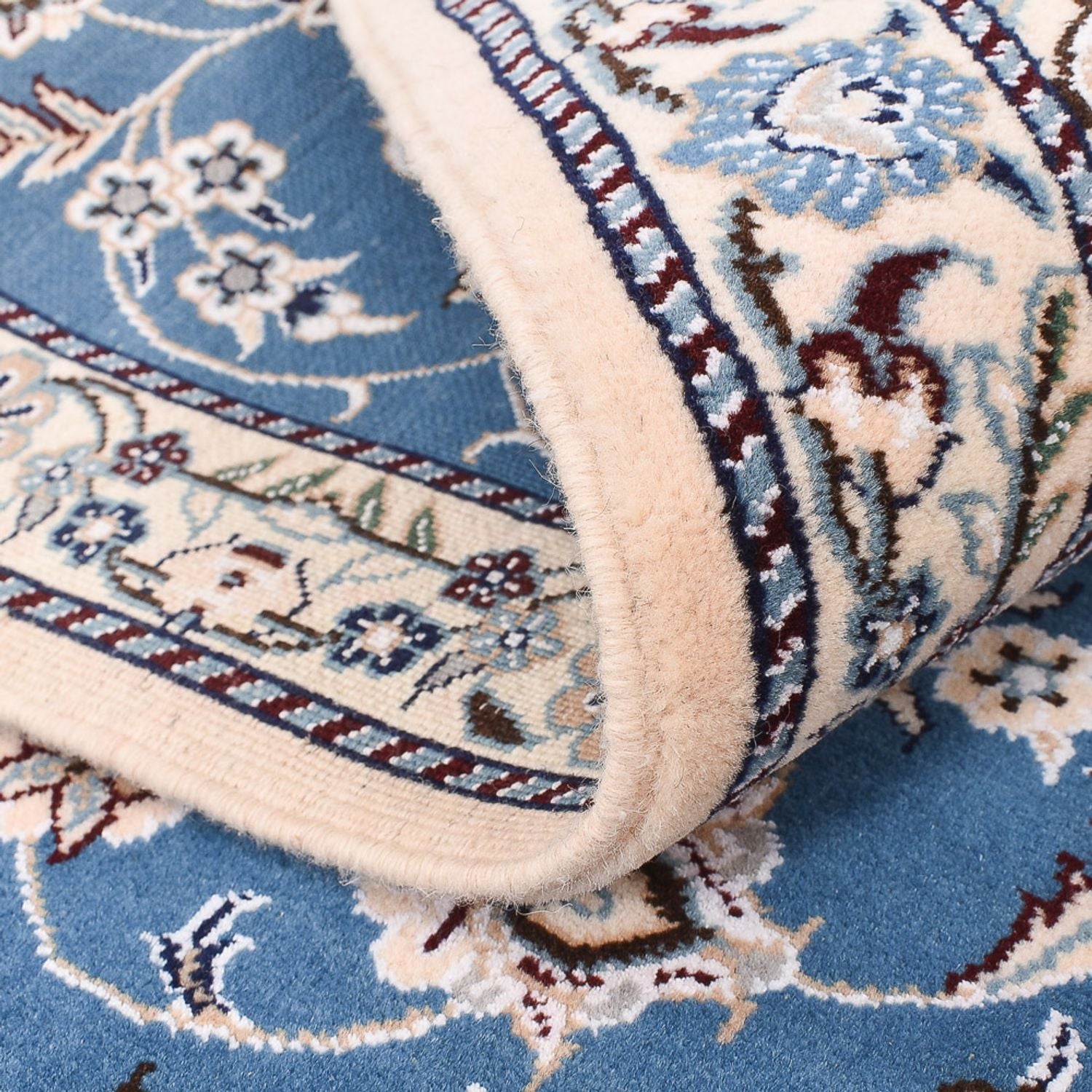Perserteppich - Nain - Royal - 127 x 90 cm - blau