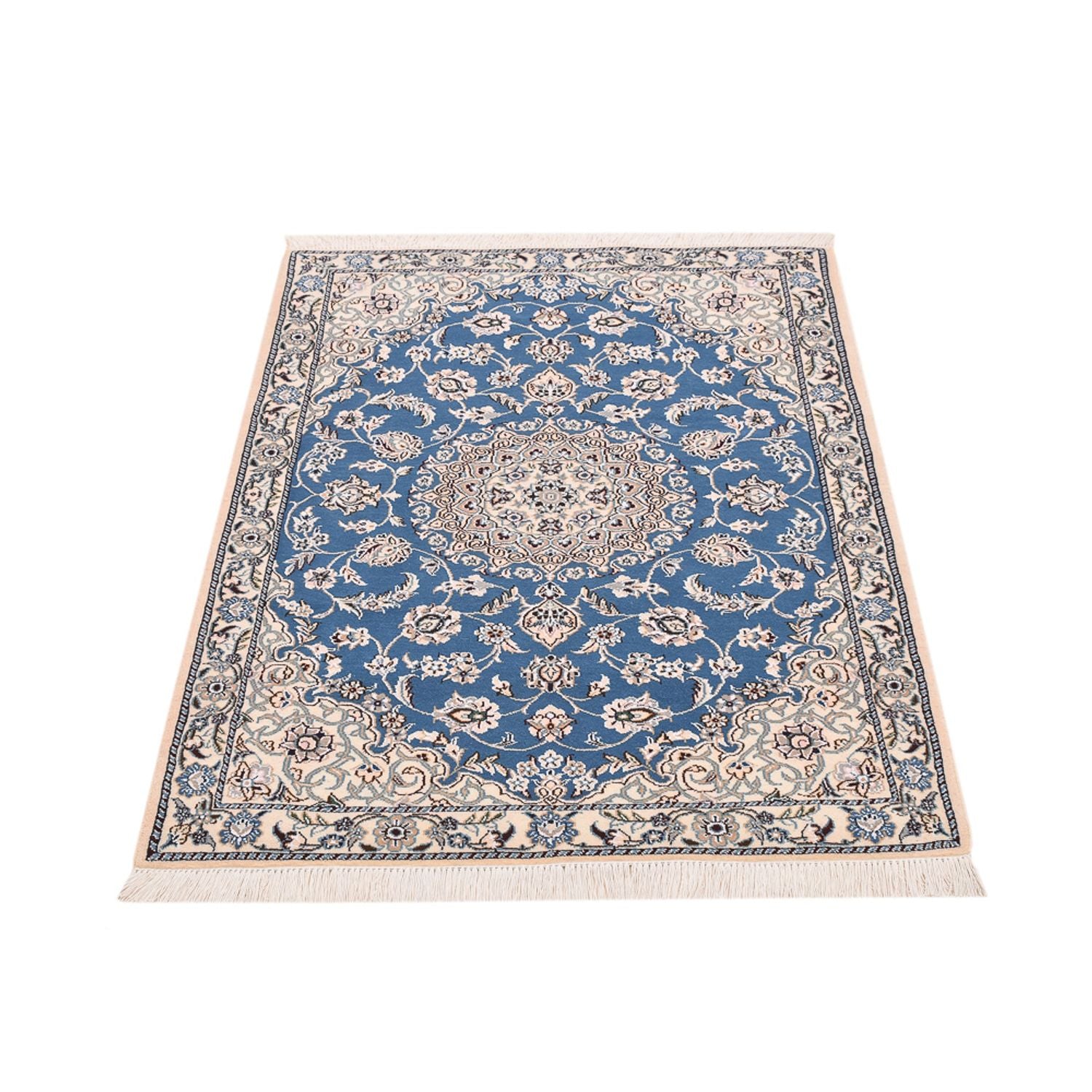Perserteppich - Nain - Royal - 127 x 90 cm - blau