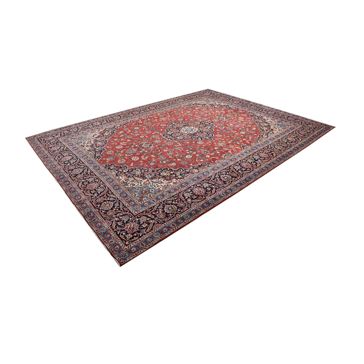 Perserteppich - Keshan - 405 x 303 cm - rot