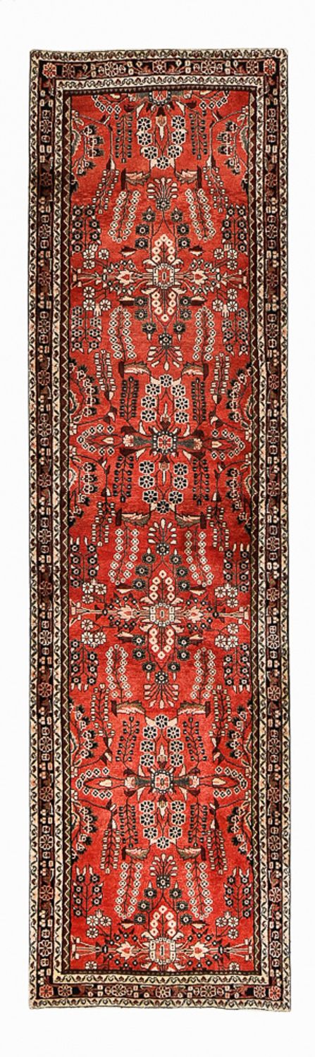 Läufer Perser - Täbriz - 398 x 110 cm - rot