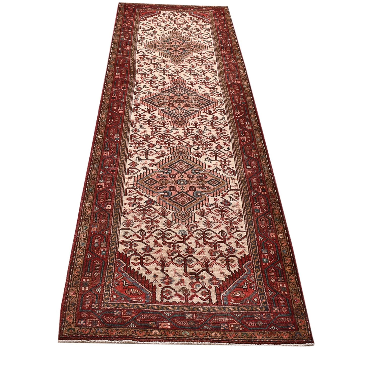 Läufer Perser - Nomadic - 300 x 85 cm - hellrot