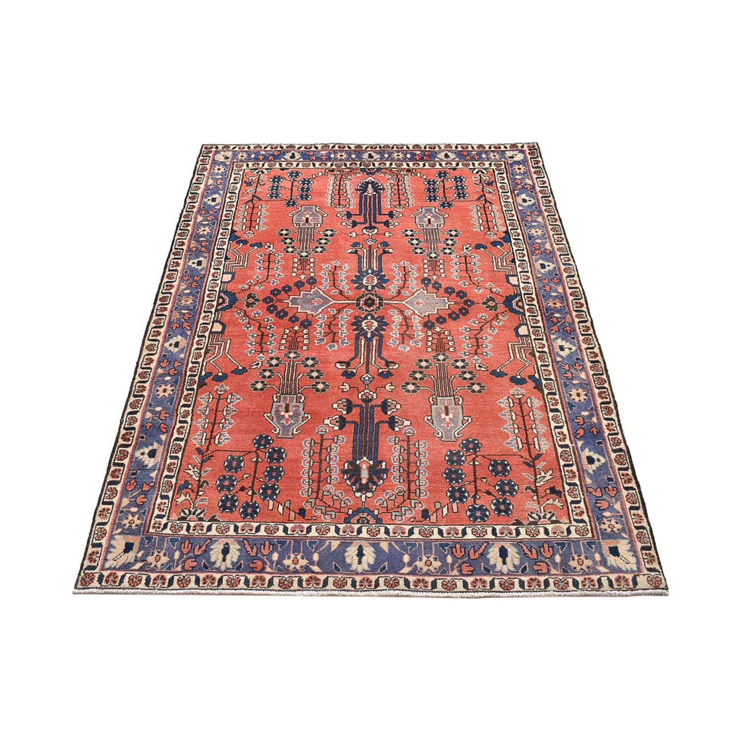 Perserteppich - Nomadic - 191 x 129 cm - hellrot