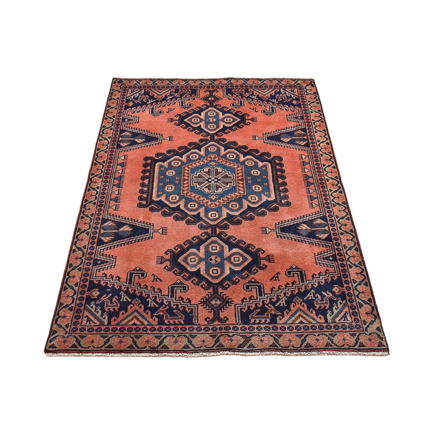 Perserteppich - Nomadic - 160 x 103 cm - hellrot