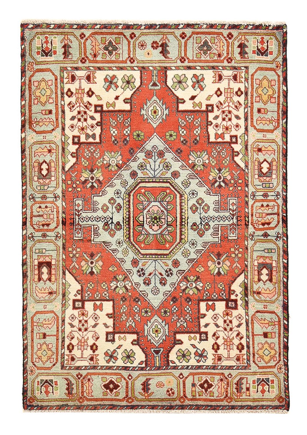 Perserteppich - Nomadic - 145 x 100 cm - mehrfarbig