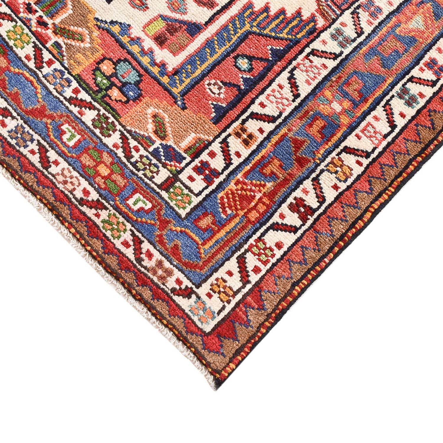 Perserteppich - Nomadic - 126 x 93 cm - mehrfarbig