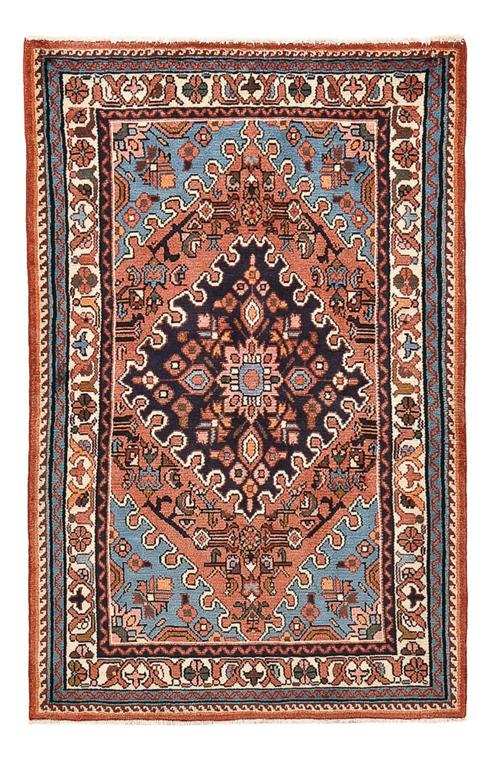 Perserteppich - Nomadic - 154 x 98 cm - mehrfarbig