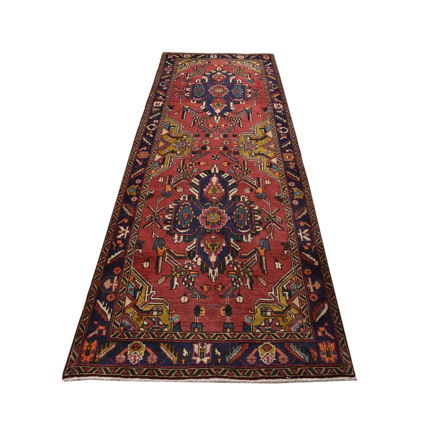 Läufer Perser - Täbriz - 338 x 112 cm - rot