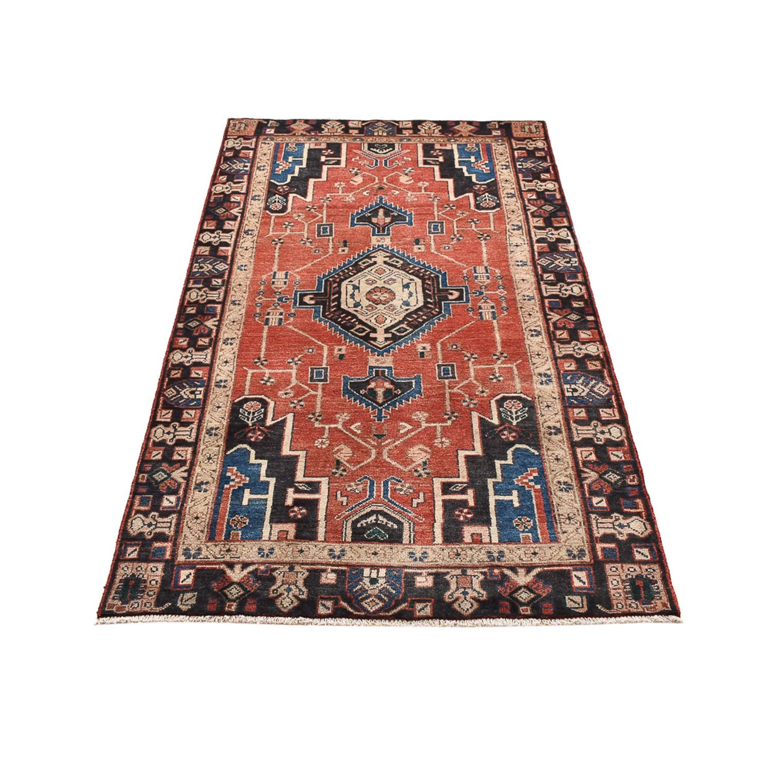 Perserteppich - Nomadic - 208 x 116 cm - mehrfarbig