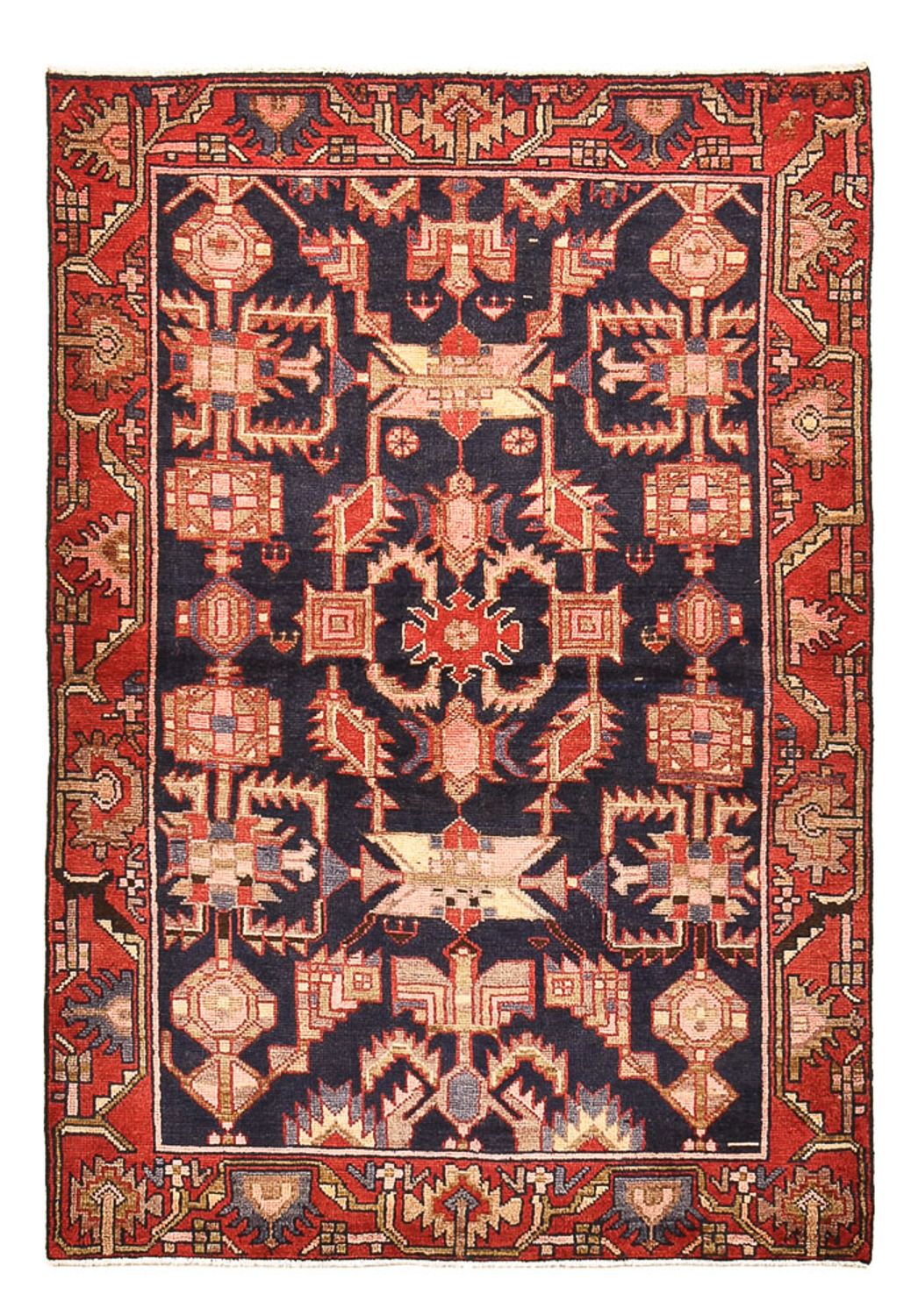 Perserteppich - Nomadic - 158 x 110 cm - dunkelblau