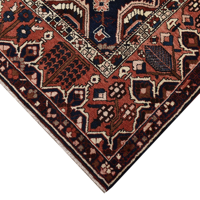 Perserteppich - Nomadic sonderform  - 369 x 312 cm - dunkelrot