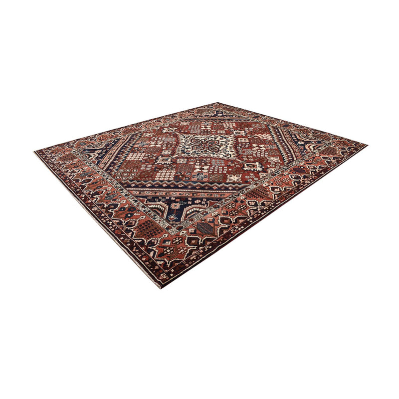 Perserteppich - Nomadic sonderform  - 369 x 312 cm - dunkelrot